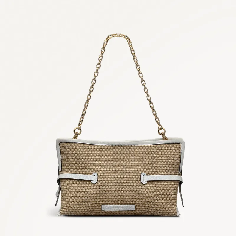 Fleet Street Leather Medium Open Top Clutch Bag in Natural - 111379 sold by Radley