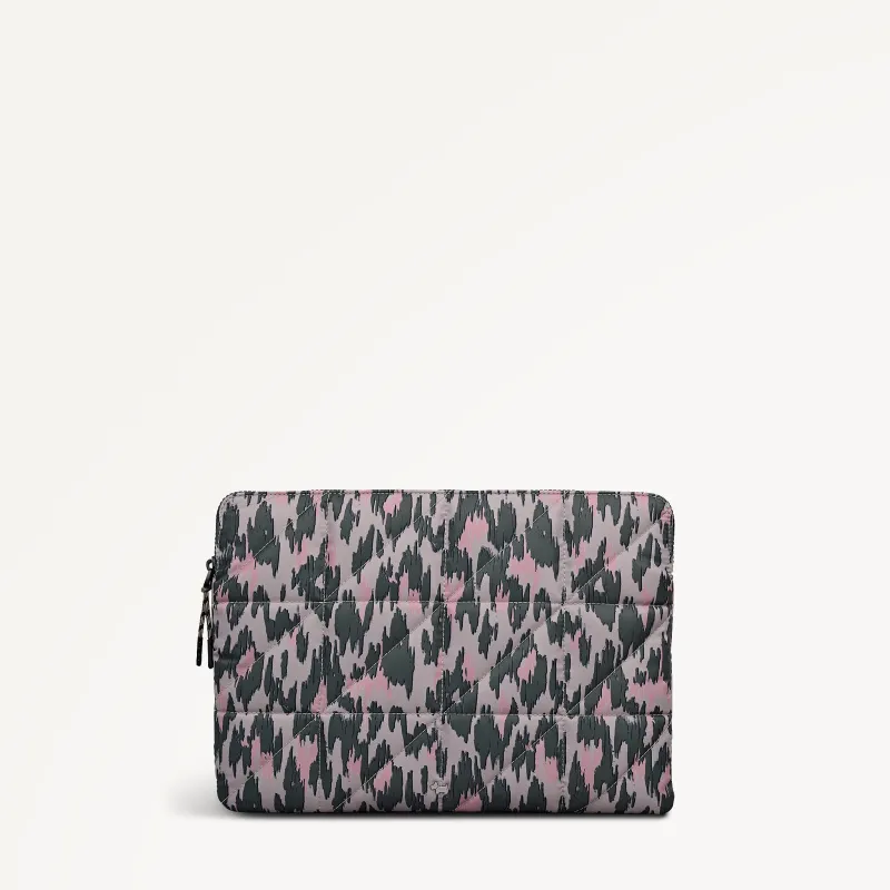 Danesfield Leopard Fabric Medium Laptop Sleeve in Hunter Green - 112807 sold by Radley