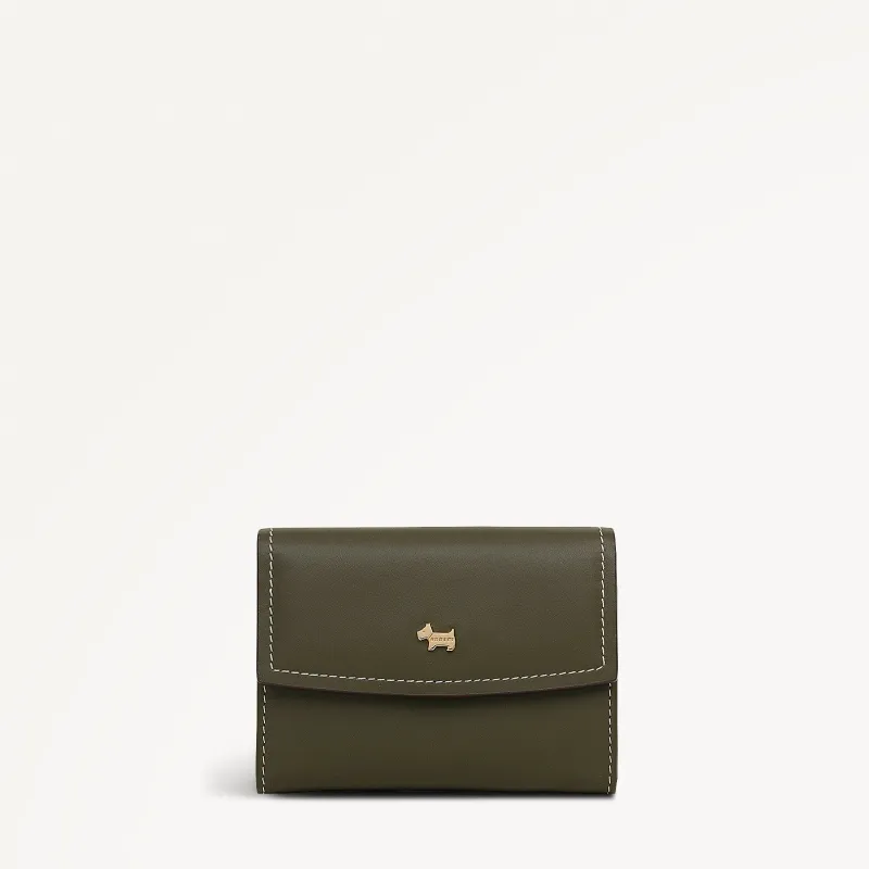 Liverpool Gardens Leather Medium Flapover Wallet in Pine Needle - 112803 sold by Radley