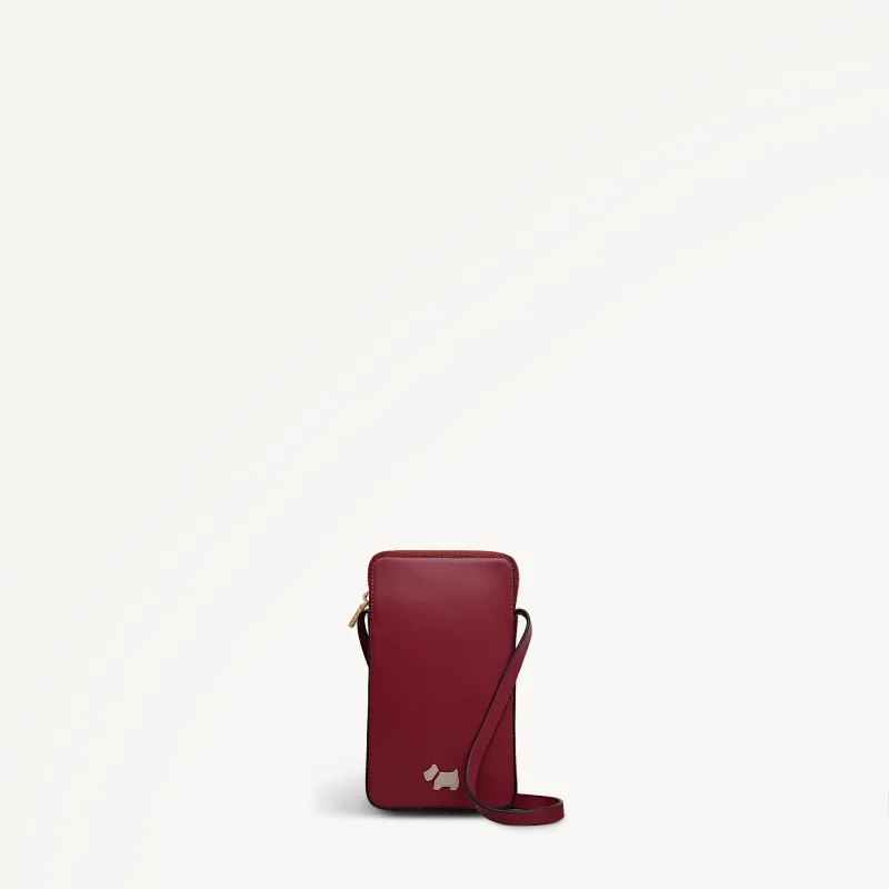Heritage Radley - Protect Leather Medium Phone Cross Body Bag in Carmine - 112730 sold by Radley