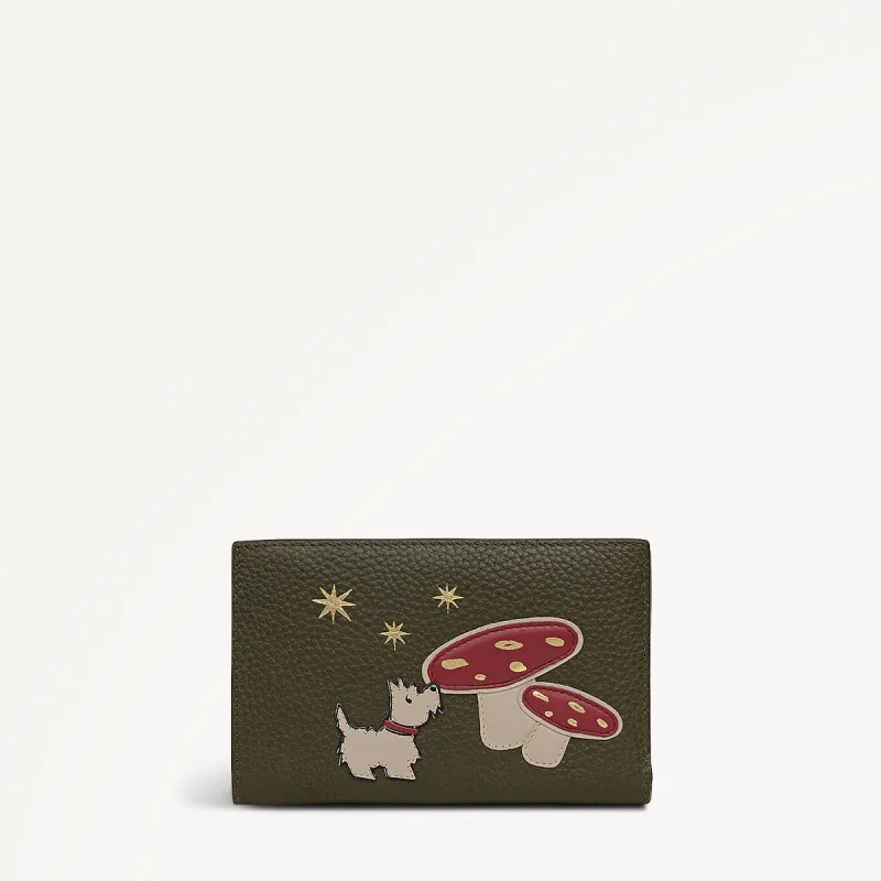 Mushroom Mate Leather Medium Bifold Wallet in Pine Needle - 112793 sold by Radley