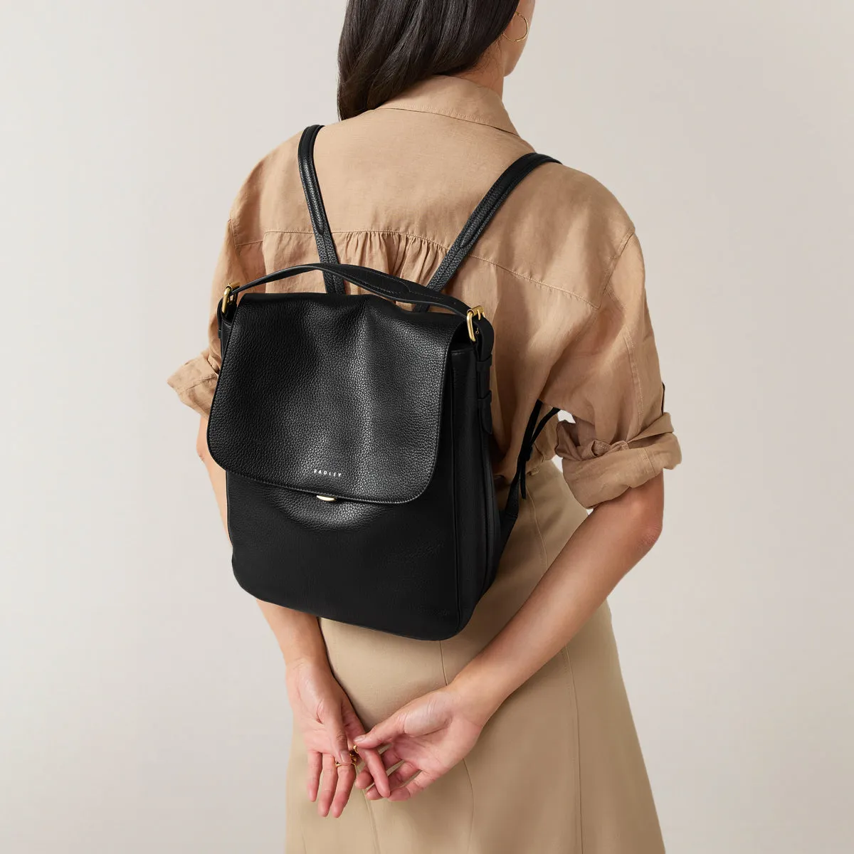 Grafton Street Medium Flapover Backpack Black - H2001001 sold by Radley product image thumbnail 2