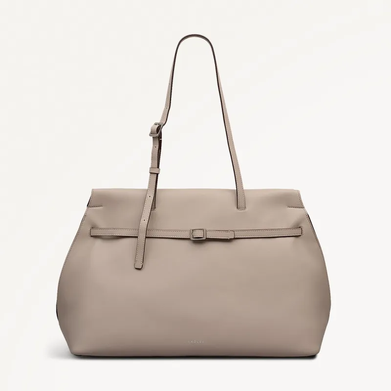 The Christina Leather Large Ziptop Shoulder Bag in Porcini - 112197 sold by Radley