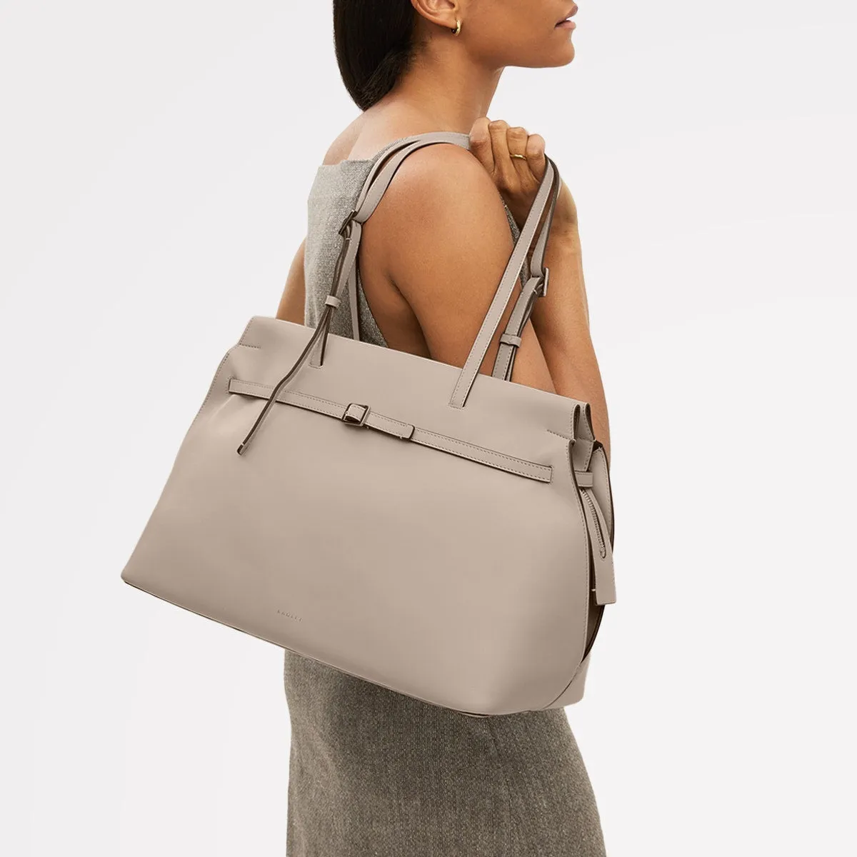 The Christina Leather Large Ziptop Shoulder Bag in Porcini - 112197 sold by Radley product image thumbnail 2