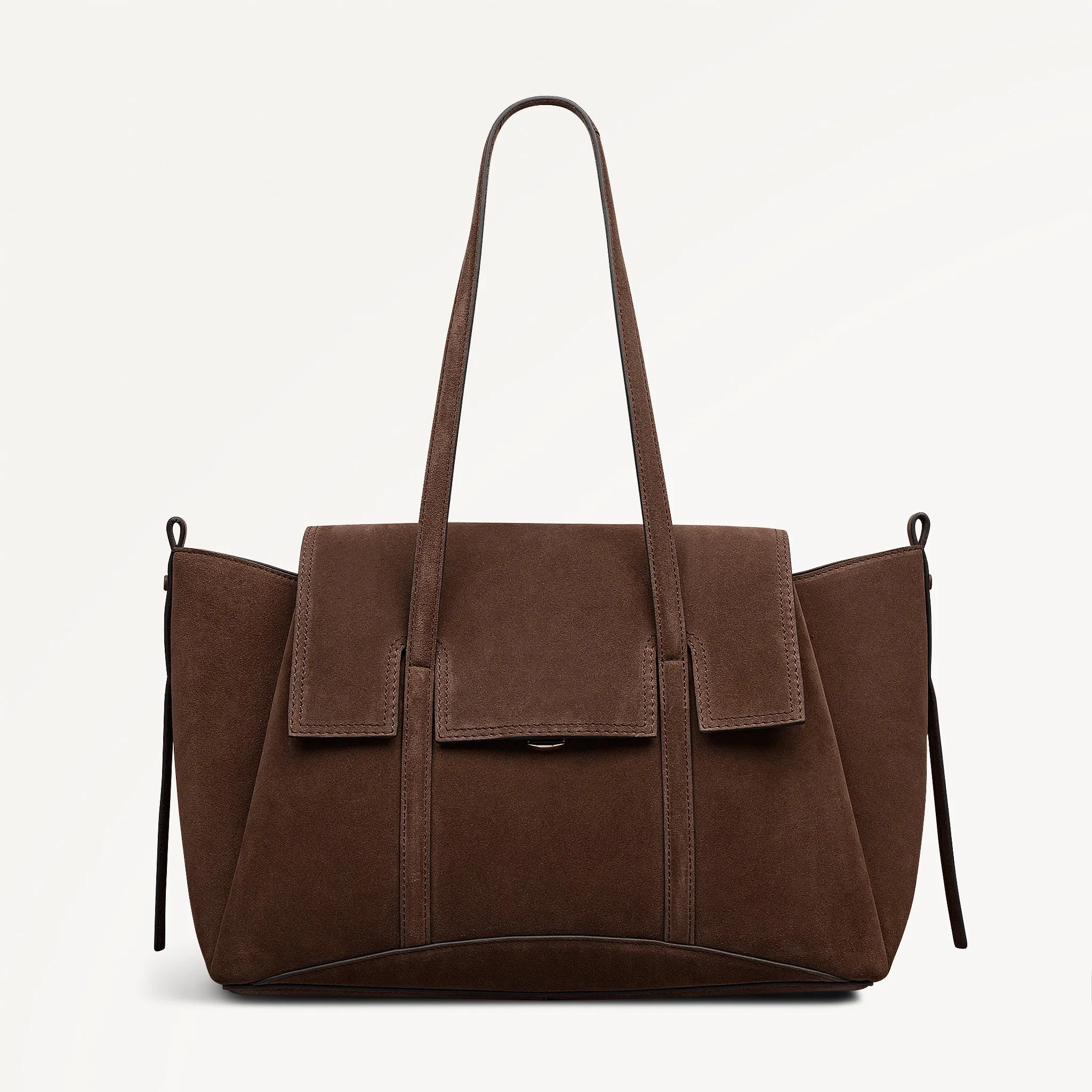 The Chancery Leather Medium Flapover Shoulder Bag in Coffee - 112252 sold by Radley