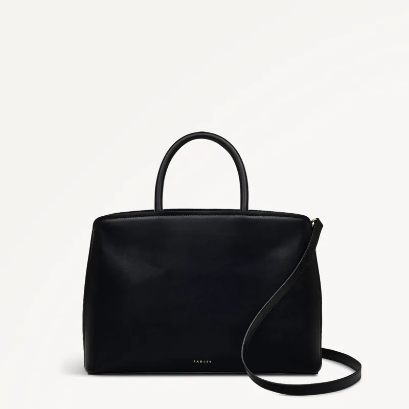Bow Street Medium Ziptop Grab Black  - 110193 sold by Radley