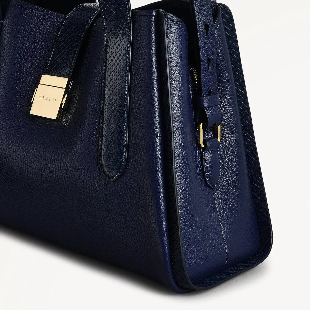 Sloane Street Leather Medium Ziptop Grab Bag in Evenfall - 110156 sold by Radley product image thumbnail 4