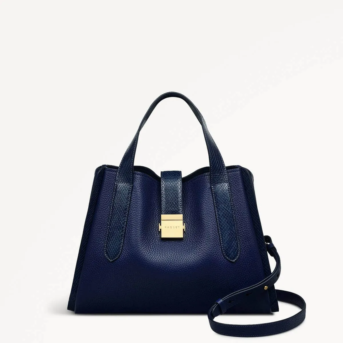 Sloane Street Leather Medium Ziptop Grab Bag in Evenfall - 110156 sold by Radley