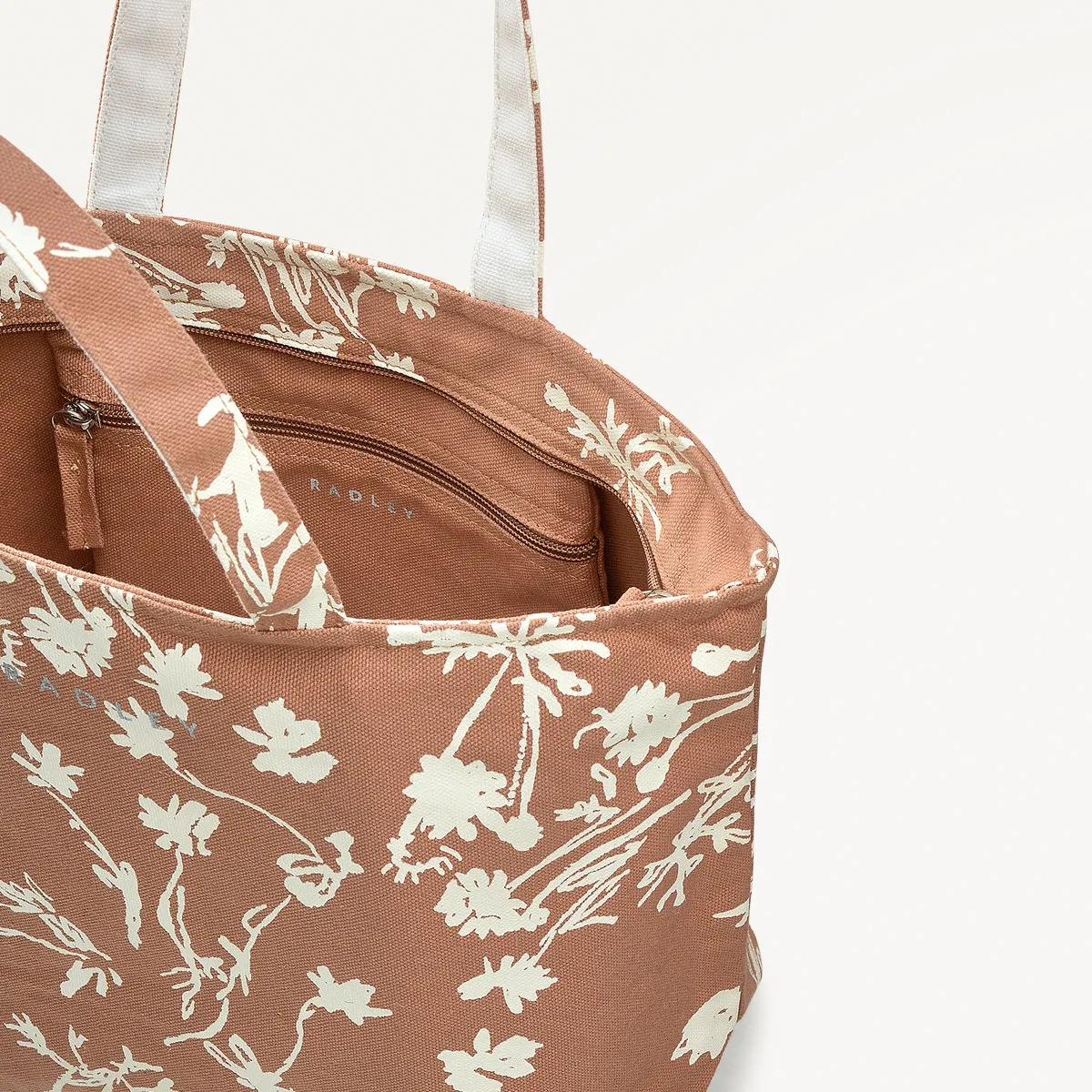 Blooming Lovely Fabric Small Ziptop Tote in Chai - 110991 sold by Radley product image thumbnail 3