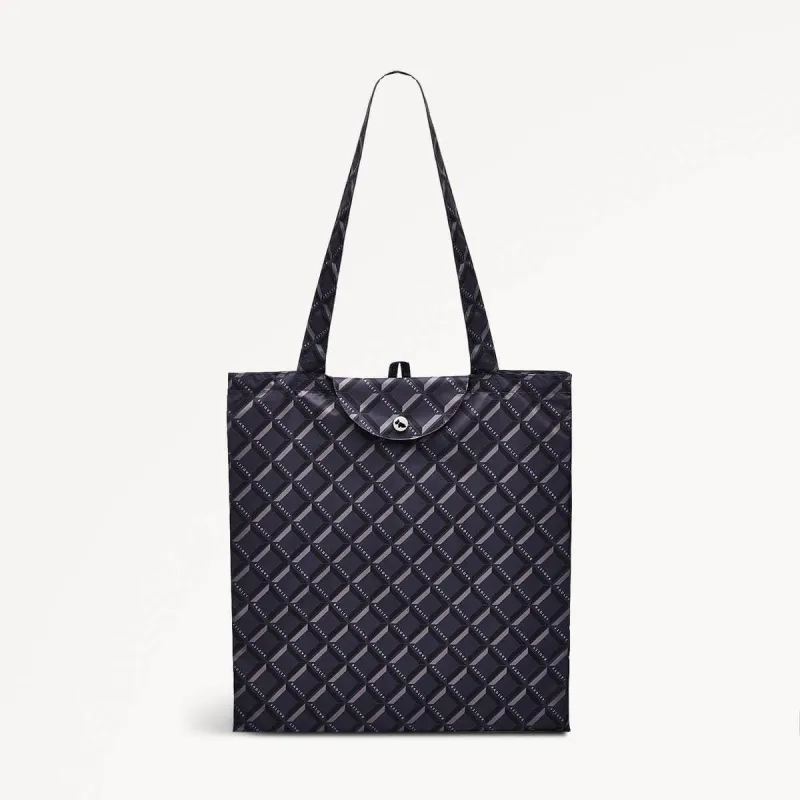 Radley Geo Fabric Geo Responsible Foldaway in Charcoal - 110325 sold by Radley