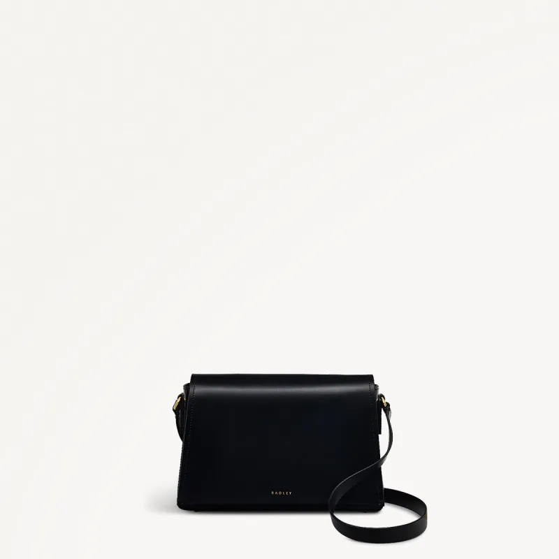 Lexington Lane Leather Medium Flapover Crossbody Bag in Black - 111186 sold by Radley