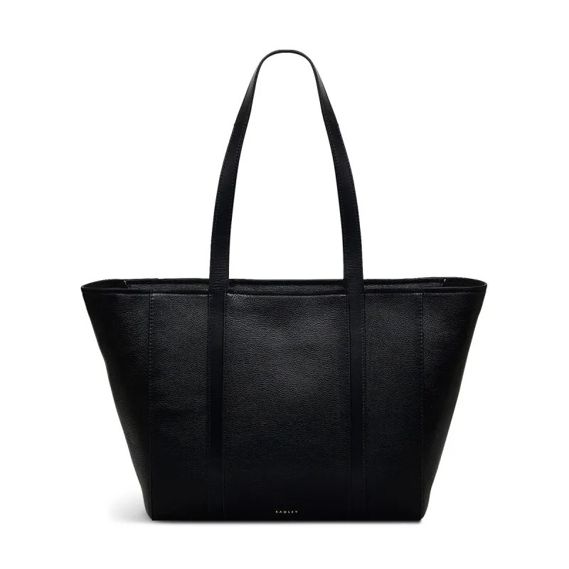 Knightsbridge Road Leather Large Ziptop Tote Bag in Black - 110495 sold by Radley