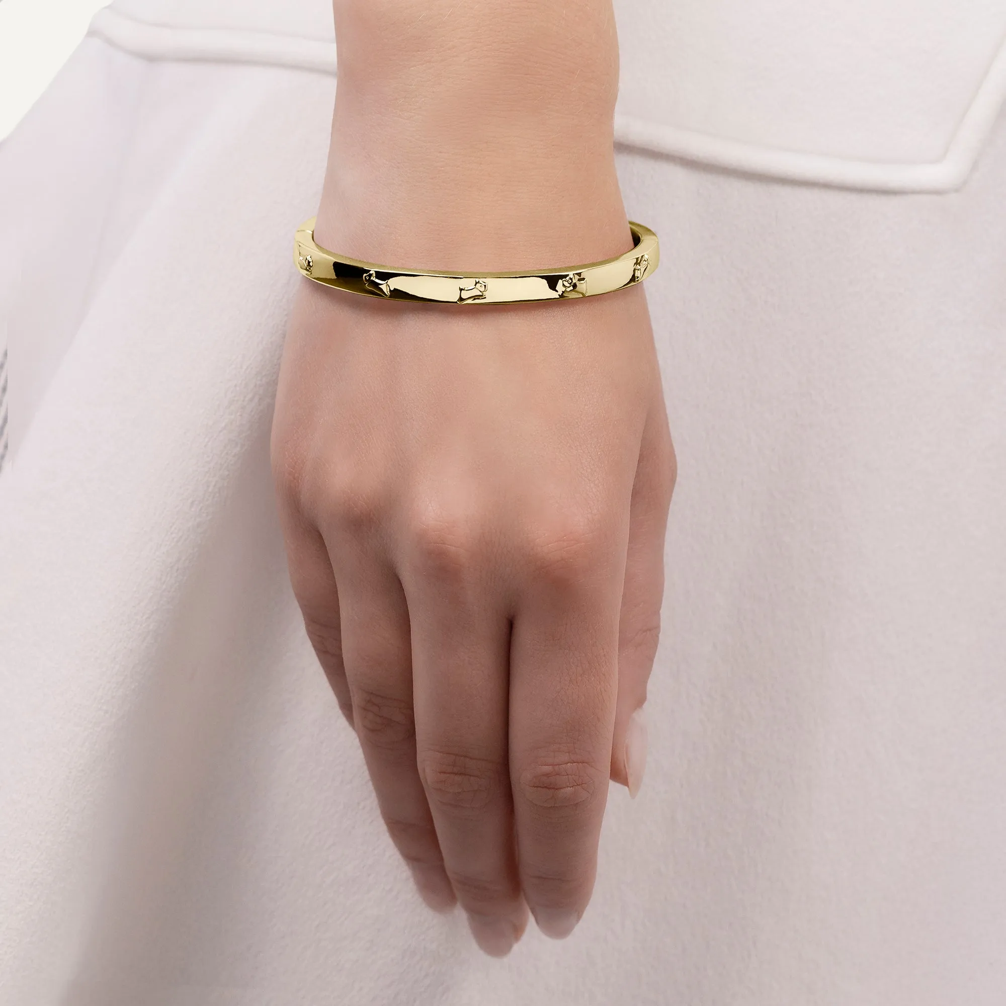 Cuba Street Etched Bangle Gold - RYJ3490S sold by Radley product image thumbnail 4