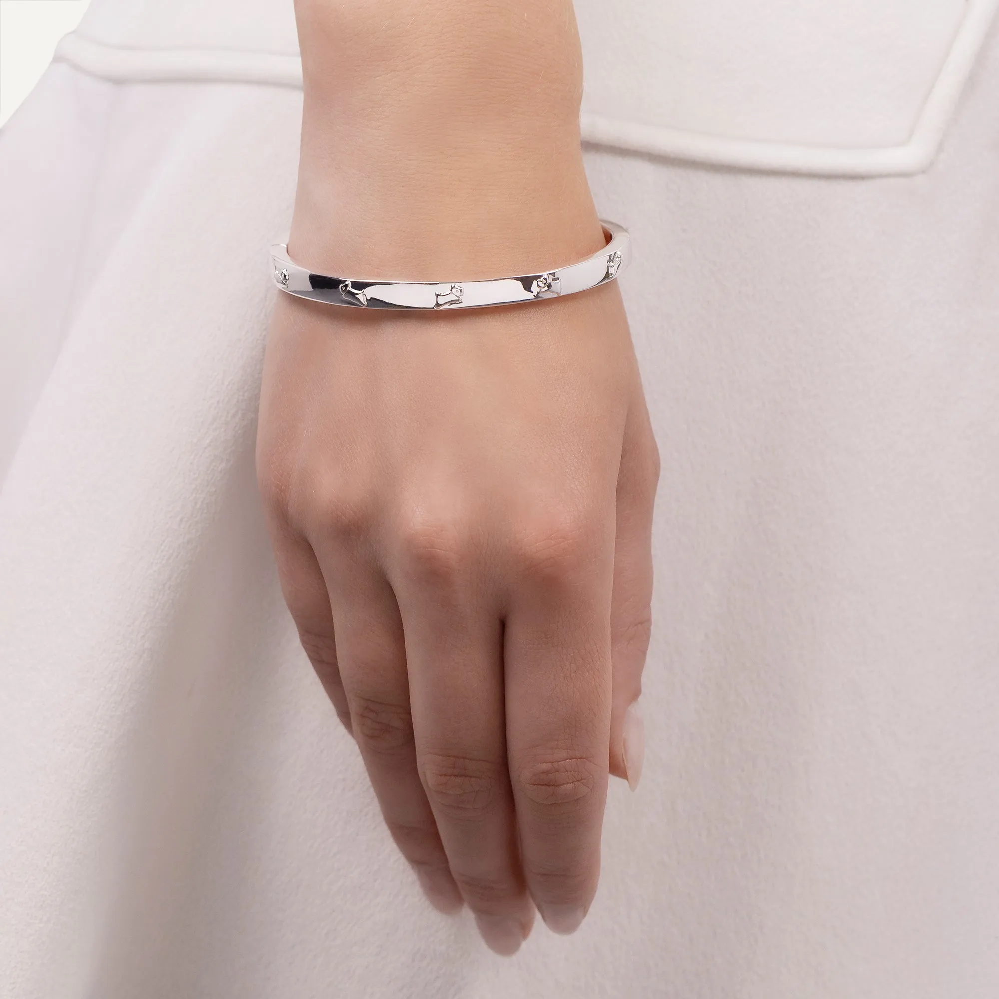 Cuba Street Etched Bangle Silver - RYJ3489S sold by Radley product image thumbnail 4