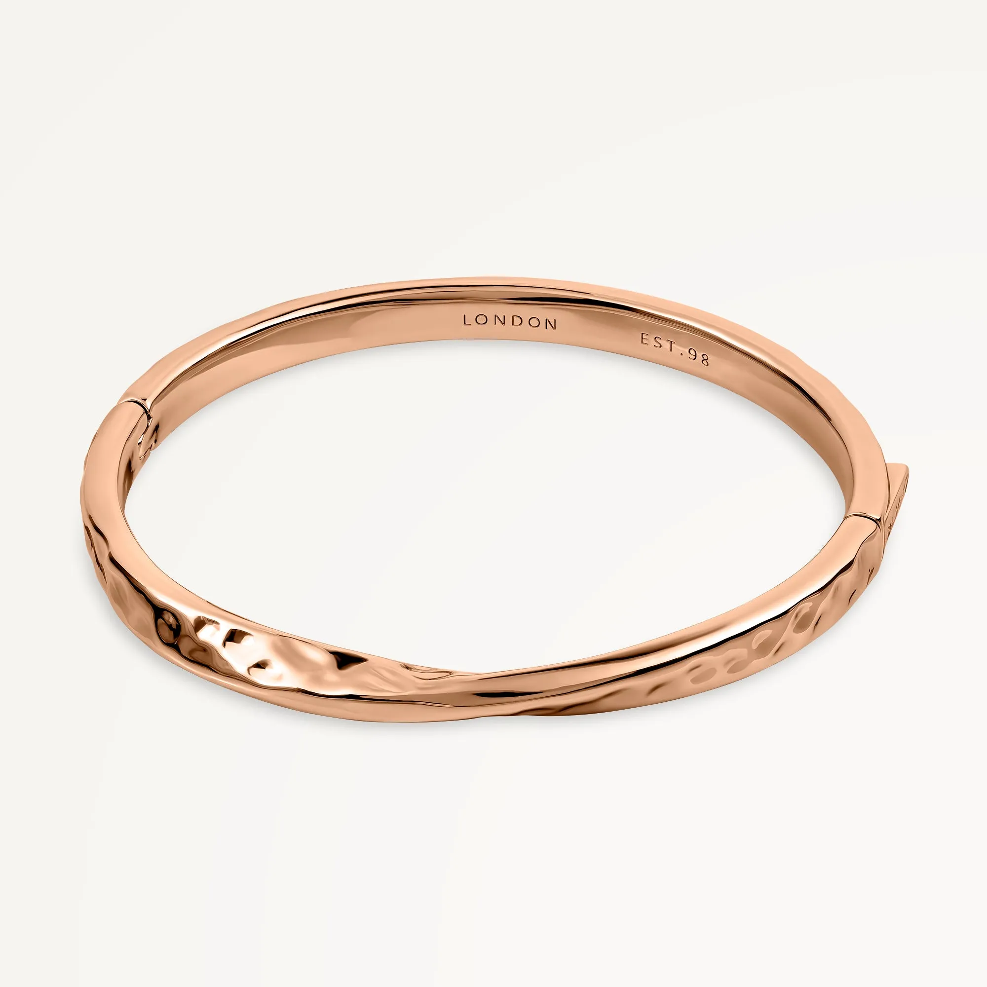 Beaton Close Hammer Effect Bangle Rose Gold - RYJ3488S sold by Radley