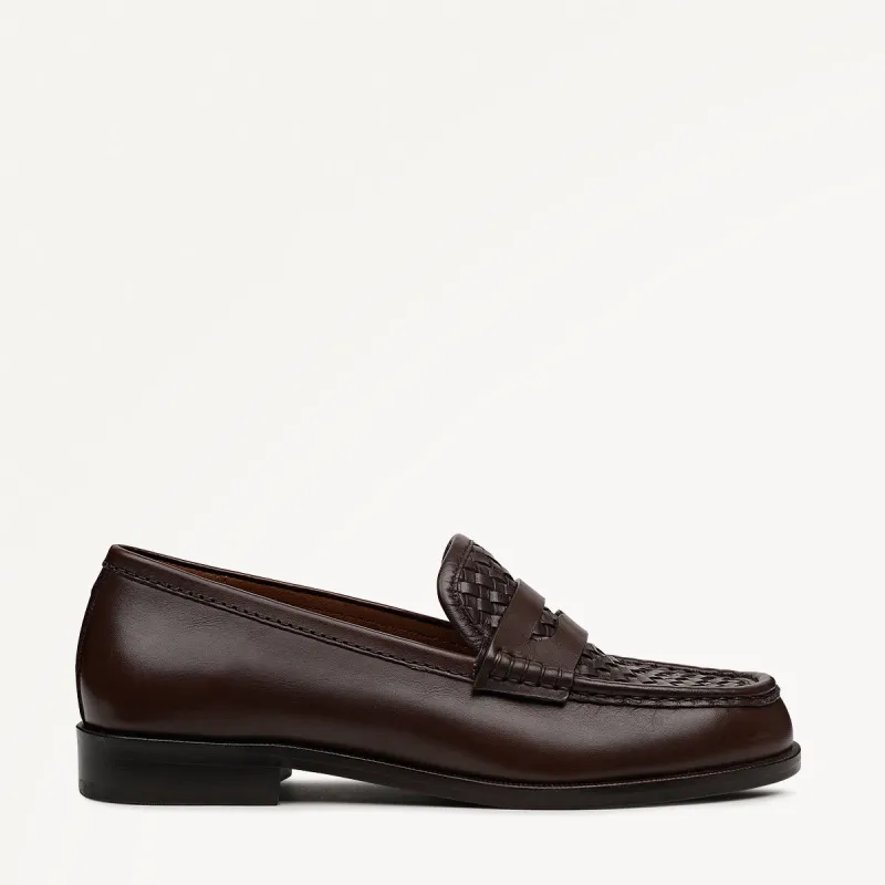 Threadneedle Row Weave Classic Loafer Chocolate - 112536 sold by Radley