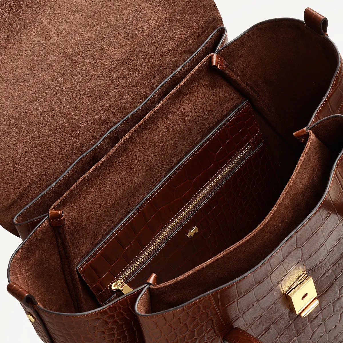 The Chancery Leather Medium Flapover Backpack in Walnut - H2095208 sold by Radley product image thumbnail 3