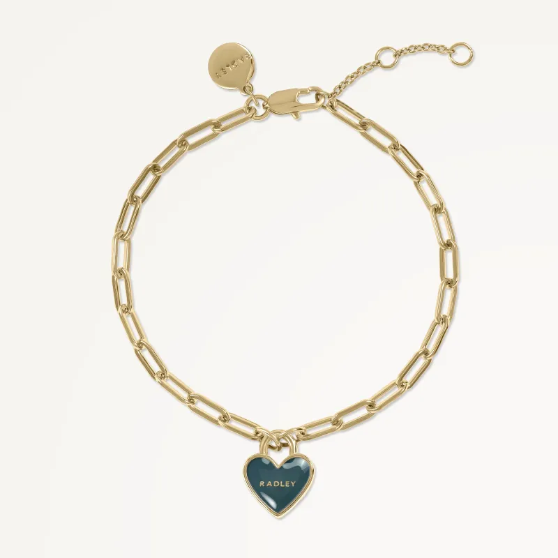 Selsey Street - Colourblock Heart Charm Bracelet - RYJ3526S sold by Radley