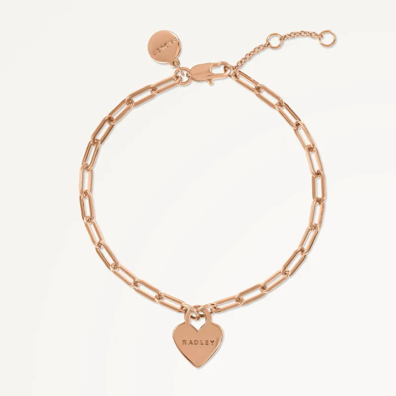 Selsey Street Heart Charm Bracelet Rose Gold - RYJ3524S sold by Radley