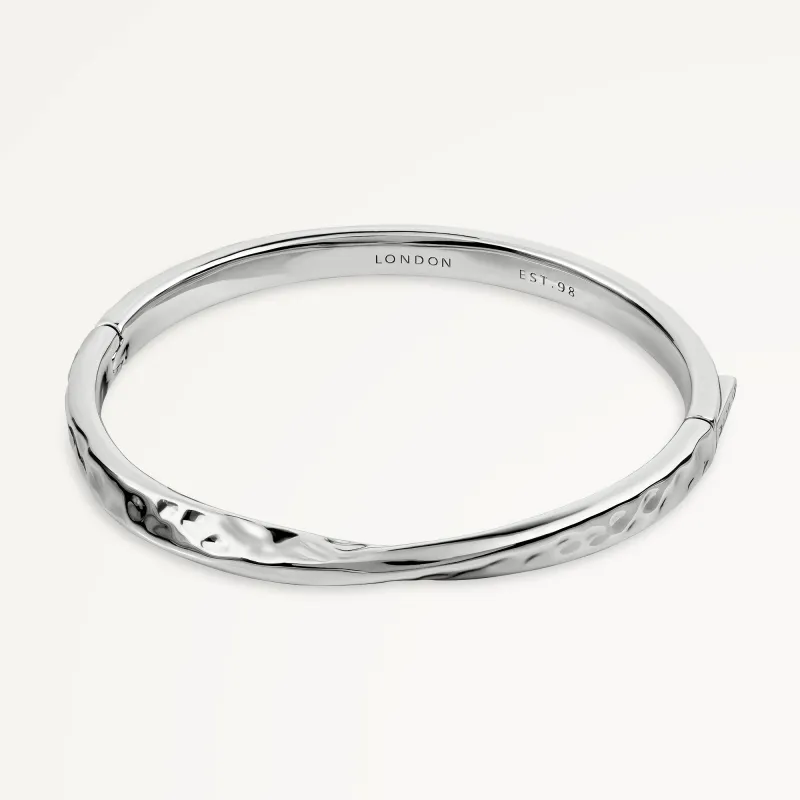 Beaton Close Hammer Effect Bangle Silver - RYJ3487S sold by Radley