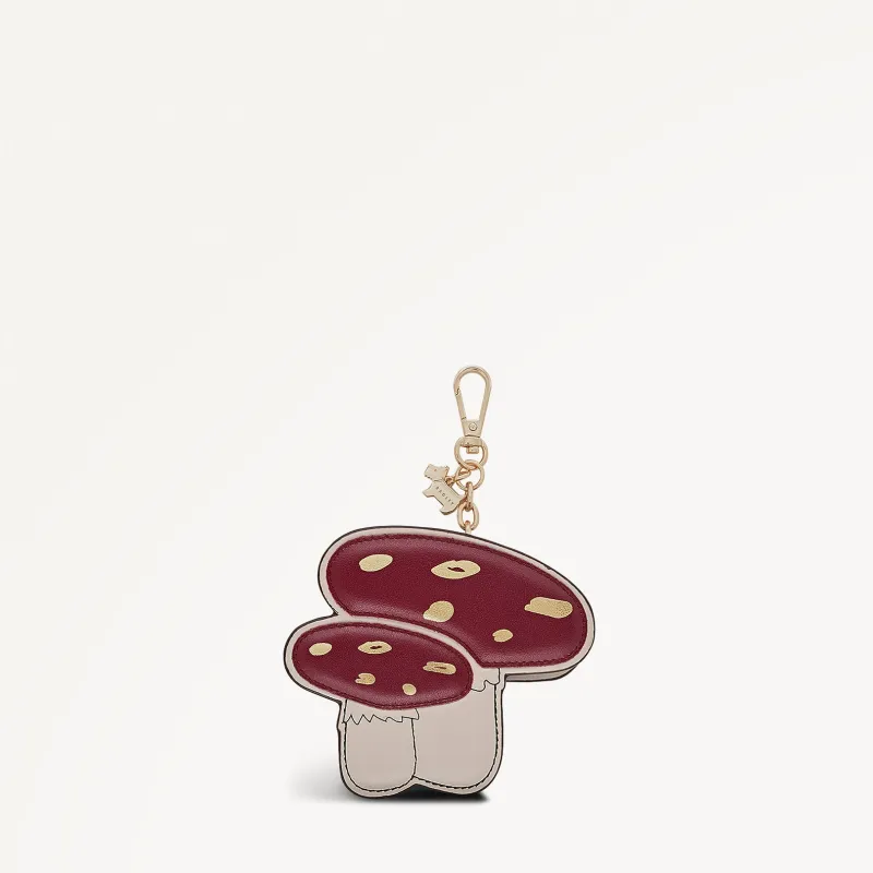 Mushroom Mate Leather Small Ziptop Coin Purse in Carmine - 112795 sold by Radley
