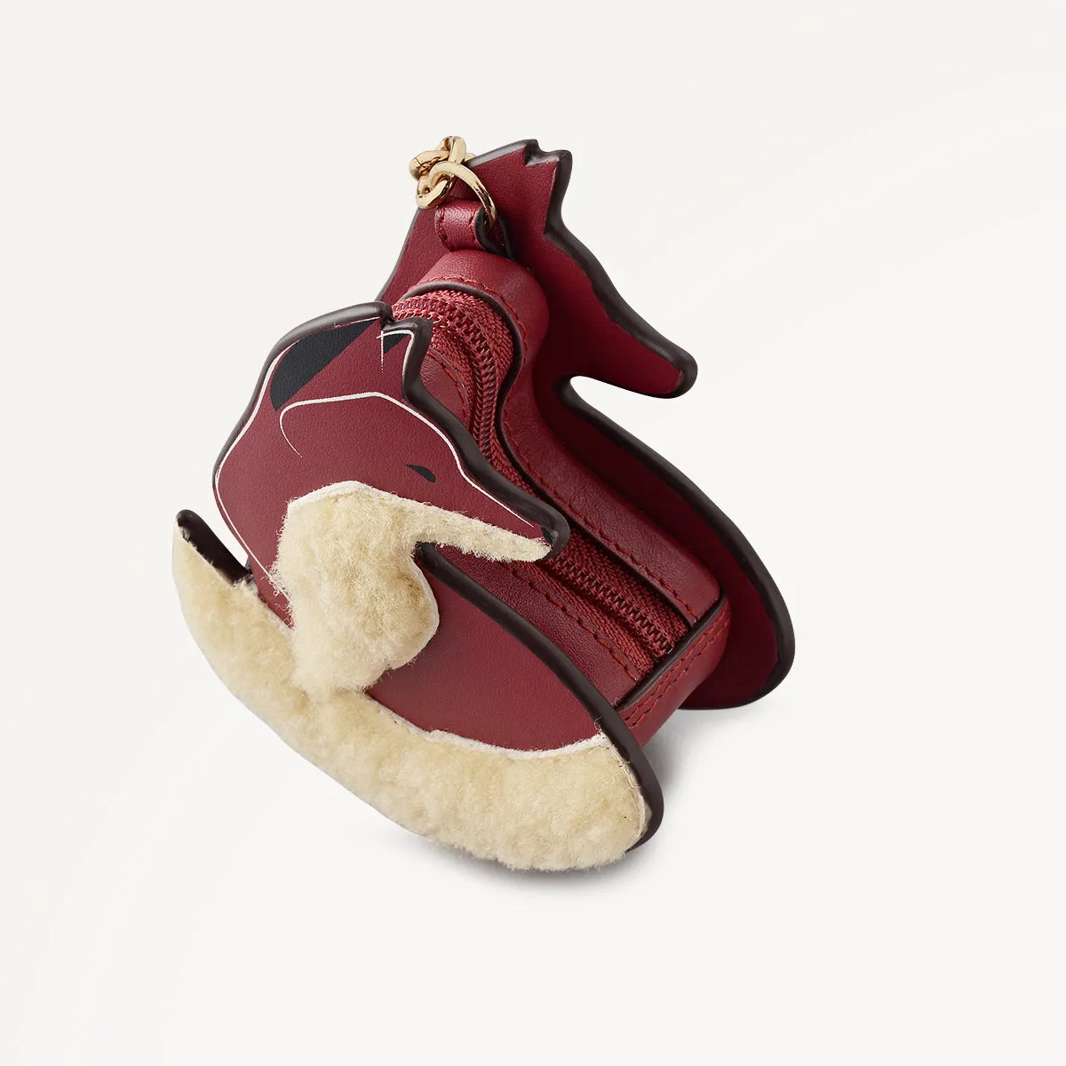 Fleeting Fox Leather Small Coin Purse in Carmine - 112799 sold by Radley product image thumbnail 3