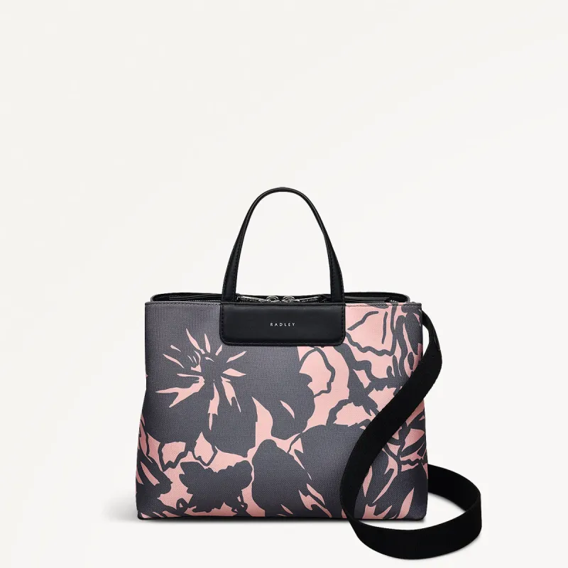 Southwell Gardens Floral Medium Ziptop Grab Black - RHD18703 sold by Radley