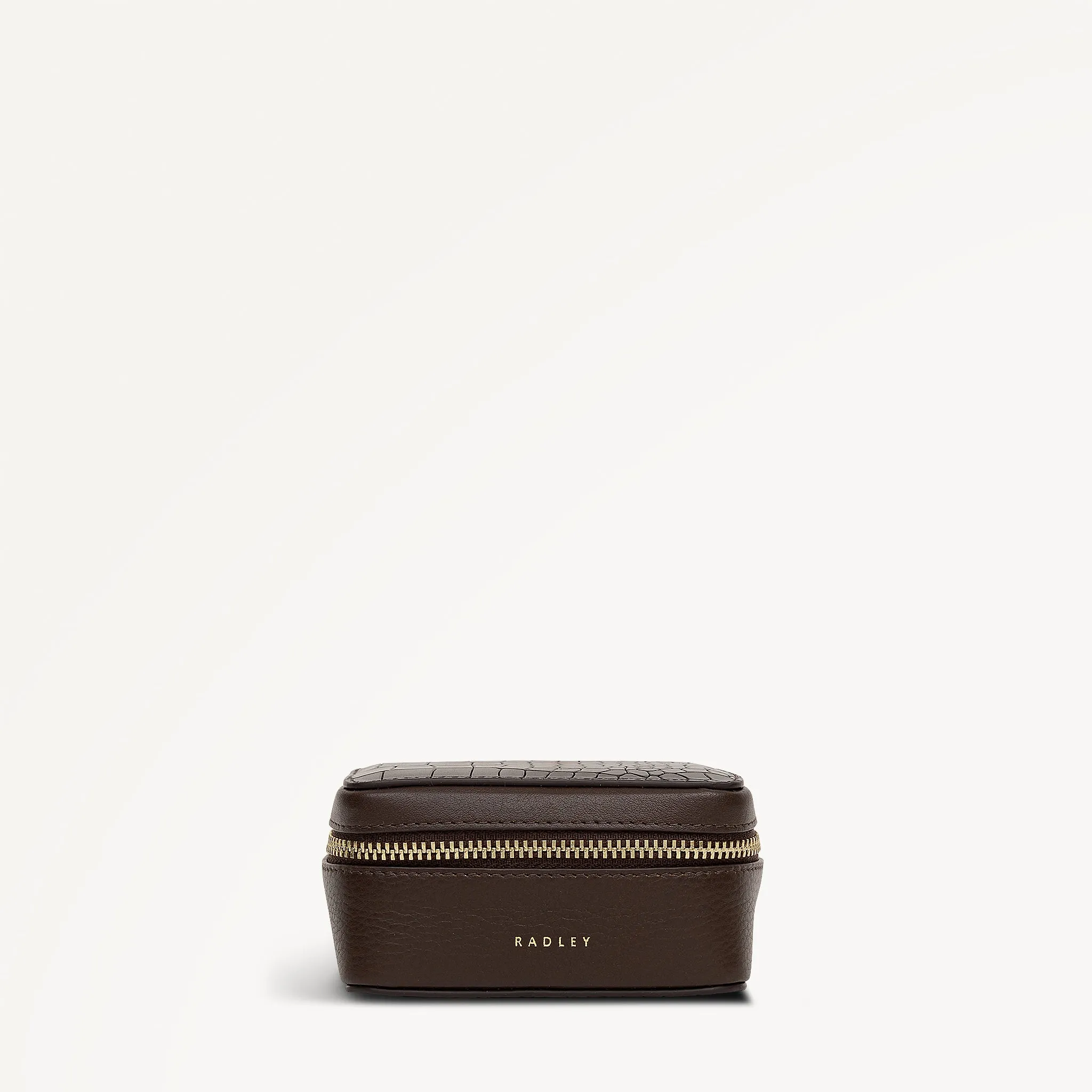 Commute Street Leather Small Zip Around Jewellery Box in Dark Oak - 112113 sold by Radley