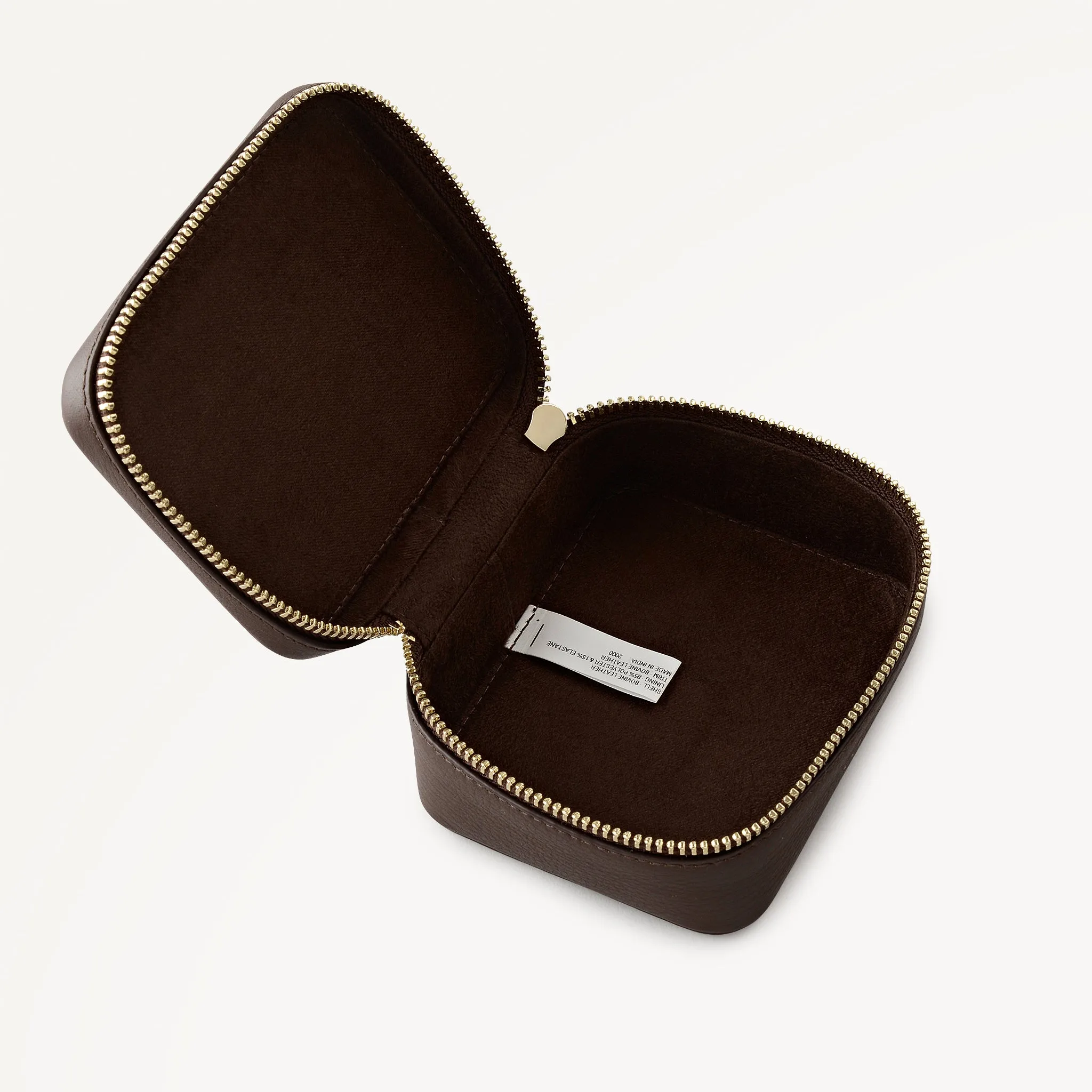 Commute Street Leather Small Zip Around Jewellery Box in Dark Oak - 112113 sold by Radley product image thumbnail 3