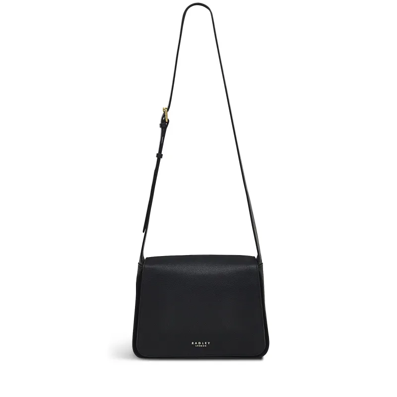 Westwell Lane Medium Flapover Cross Body Black - H9284001 sold by Radley