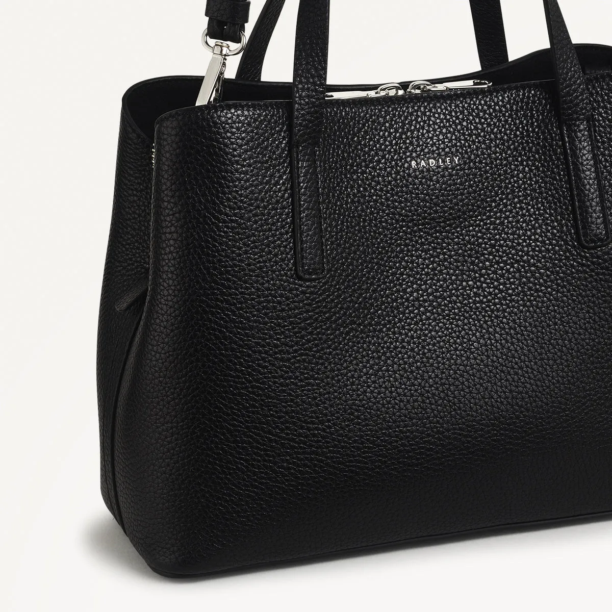 Dukes Place Leather Medium Ziptop Grab Bag in Black - H2464001 sold by Radley product image thumbnail 5