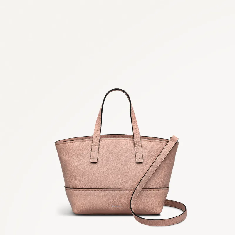 Bishops Lane Leather Small Ziptop Grab Bag in Prairie Pink - 111583 sold by Radley