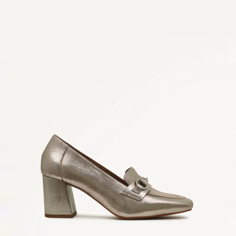 Burlington Mews Heeled Saddle Loafer In Dark Silver - 110971 sold by Radley