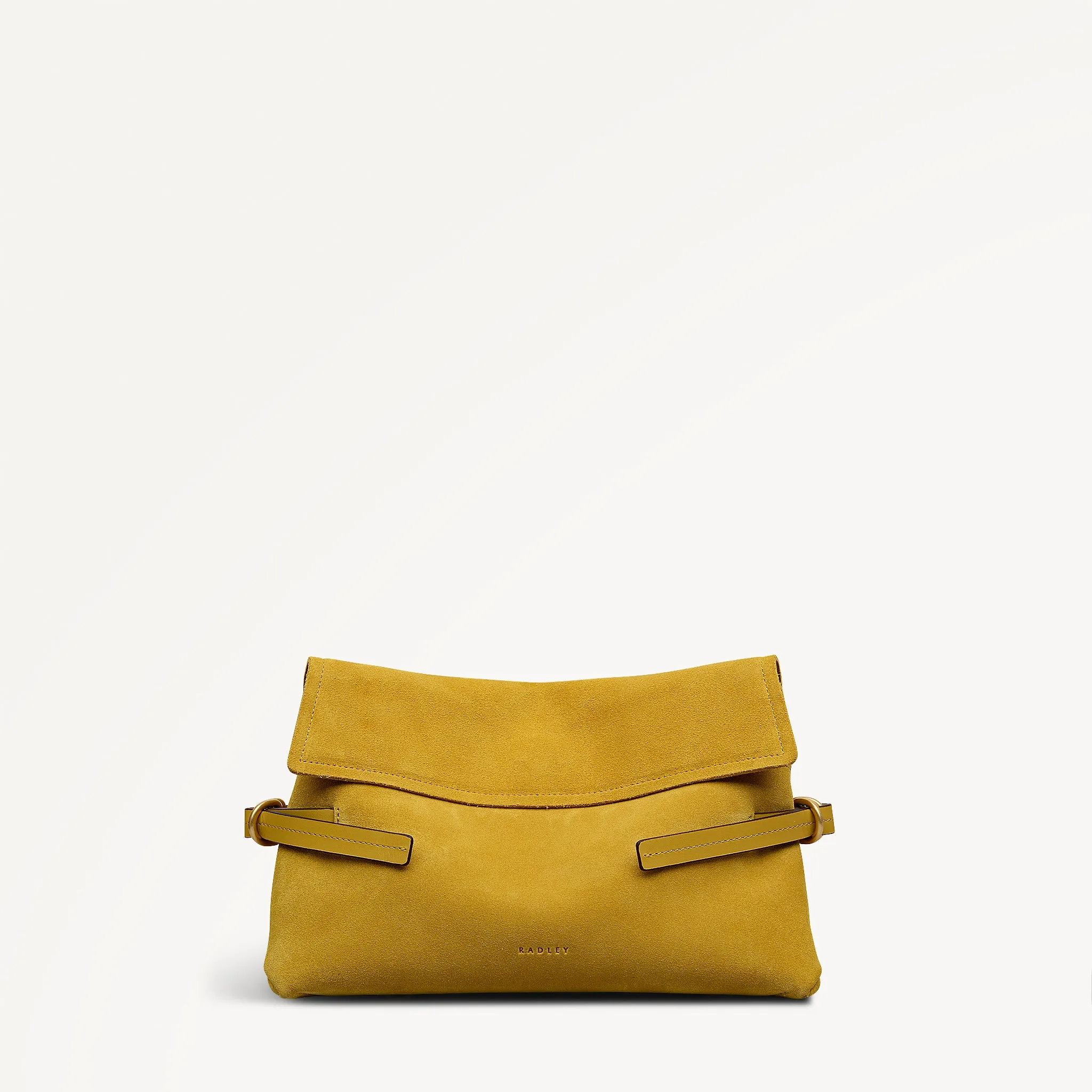 Fleet Street Leather Medium Flapover Clutch Bag in Ochre - 112305 sold by Radley