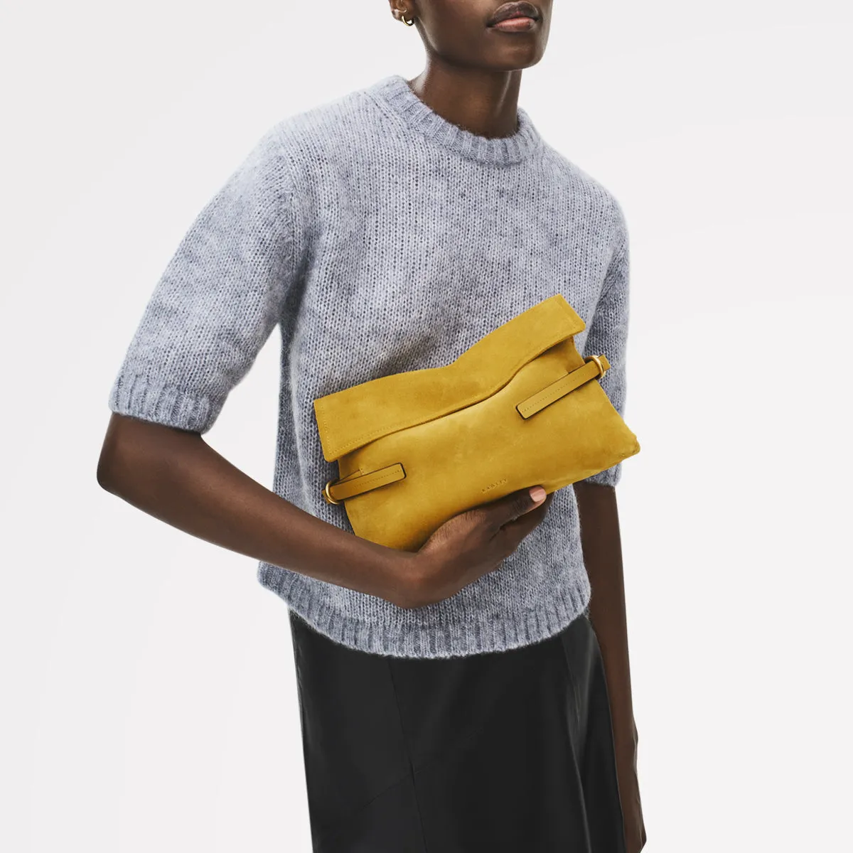 Fleet Street Leather Medium Flapover Clutch Bag in Ochre - 112305 sold by Radley product image thumbnail 2