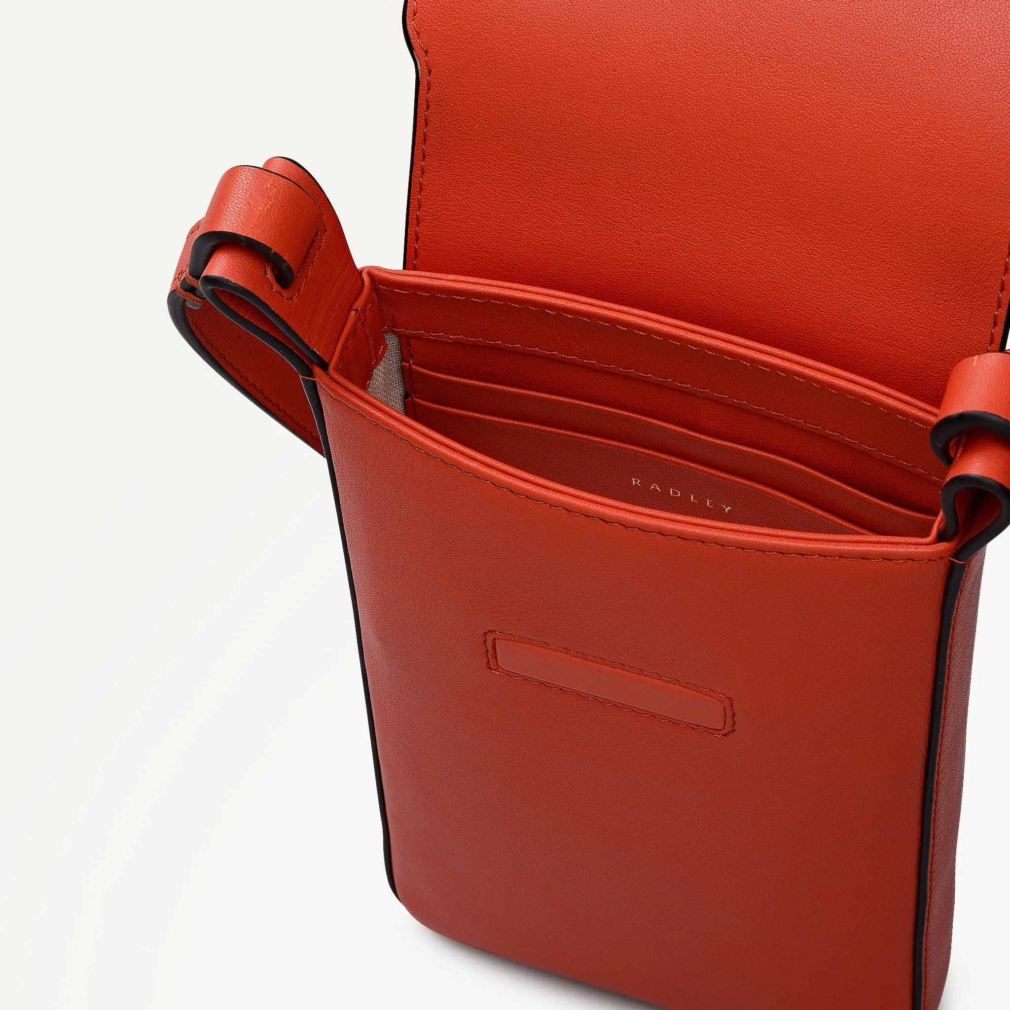 Westwell Lane Leather Medium Phone Cross Body Bag in Flame - 112316 sold by Radley product image thumbnail 4