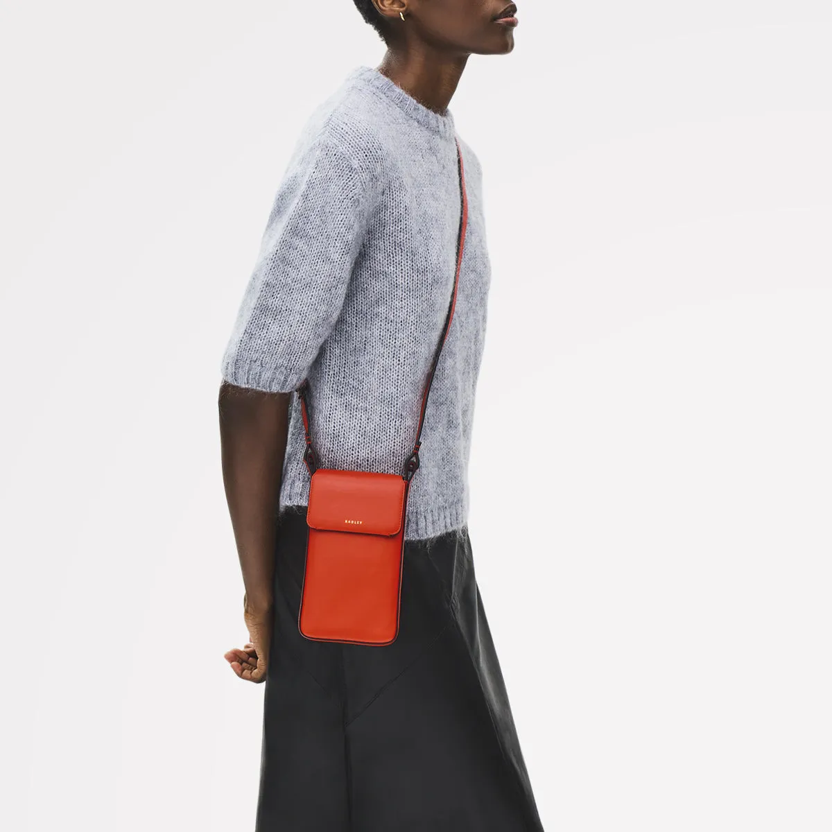 Westwell Lane Leather Medium Phone Cross Body Bag in Flame - 112316 sold by Radley product image thumbnail 2