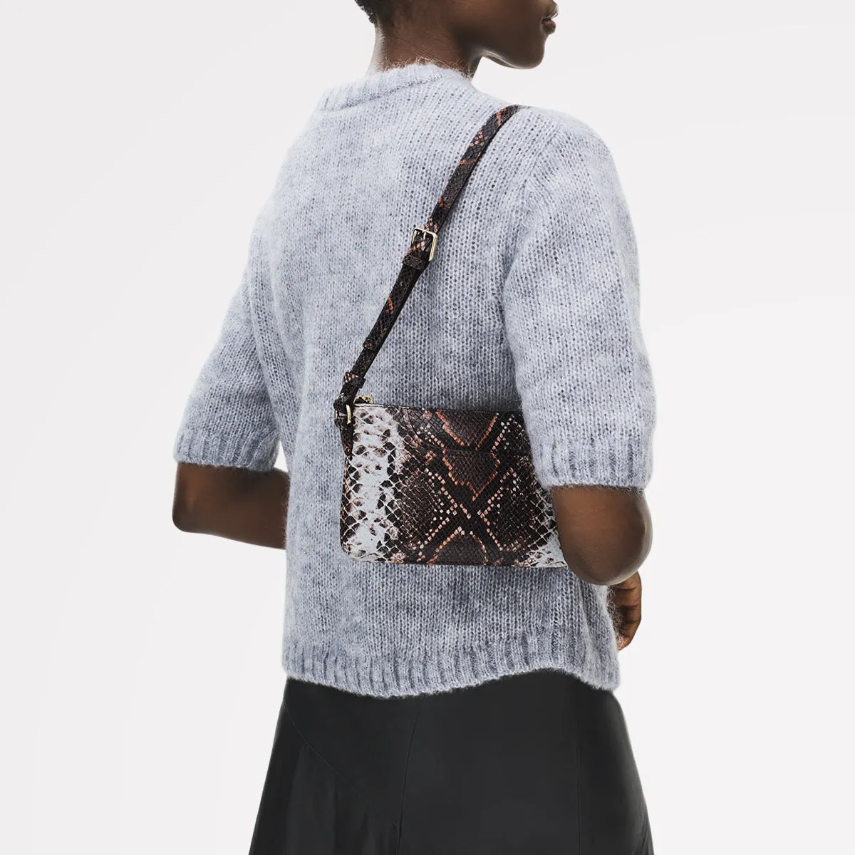 Pockets Leather Mini Ziptop Ew Shoulder Bag in Carmine - 112309 sold by Radley product image thumbnail 2