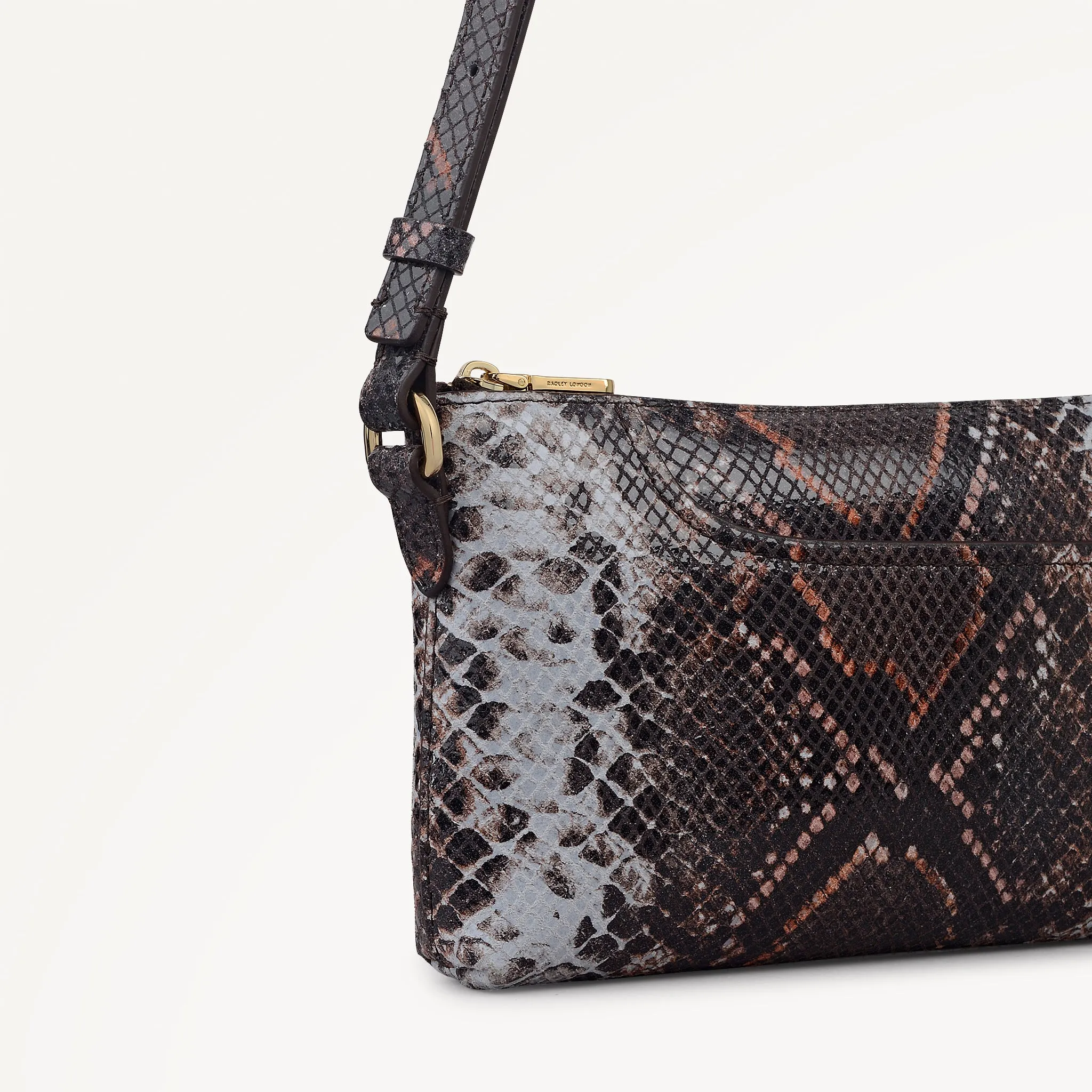 Pockets Leather Mini Ziptop Ew Shoulder Bag in Carmine - 112309 sold by Radley product image thumbnail 5