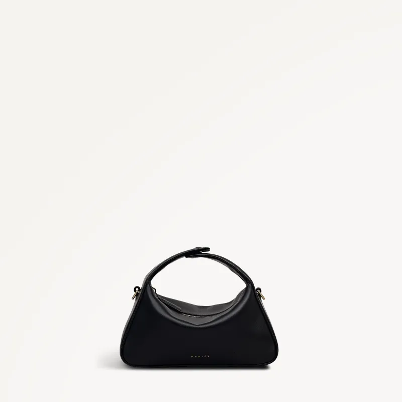 De Beauvoir Leather Small Ziptop Grab Bag in Black - 112302 sold by Radley