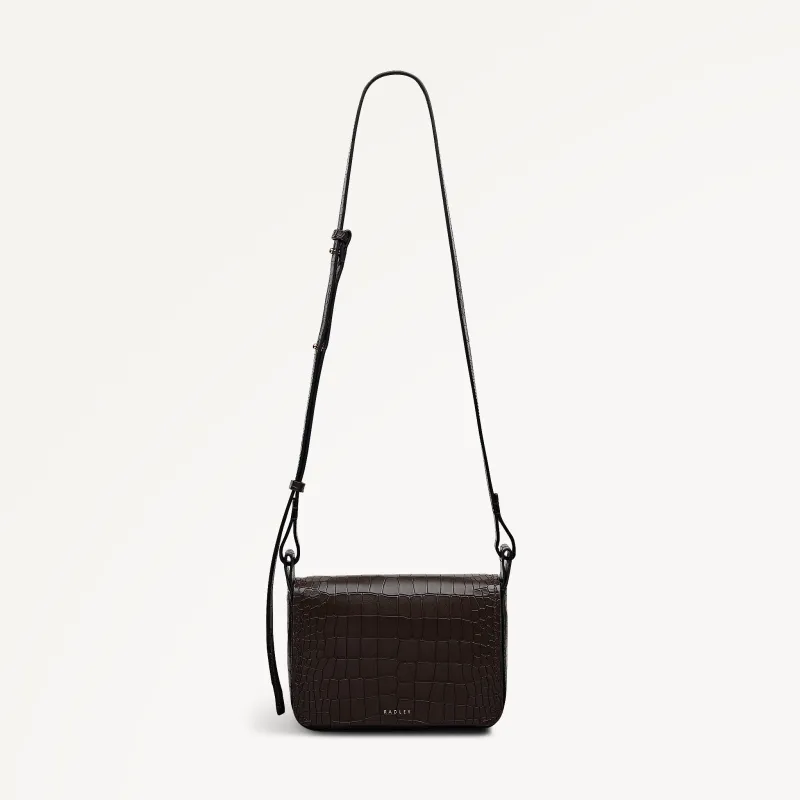 Westwell Lane Leather Small Flapover Cross Body Bag in Dark Oak - 112301 sold by Radley