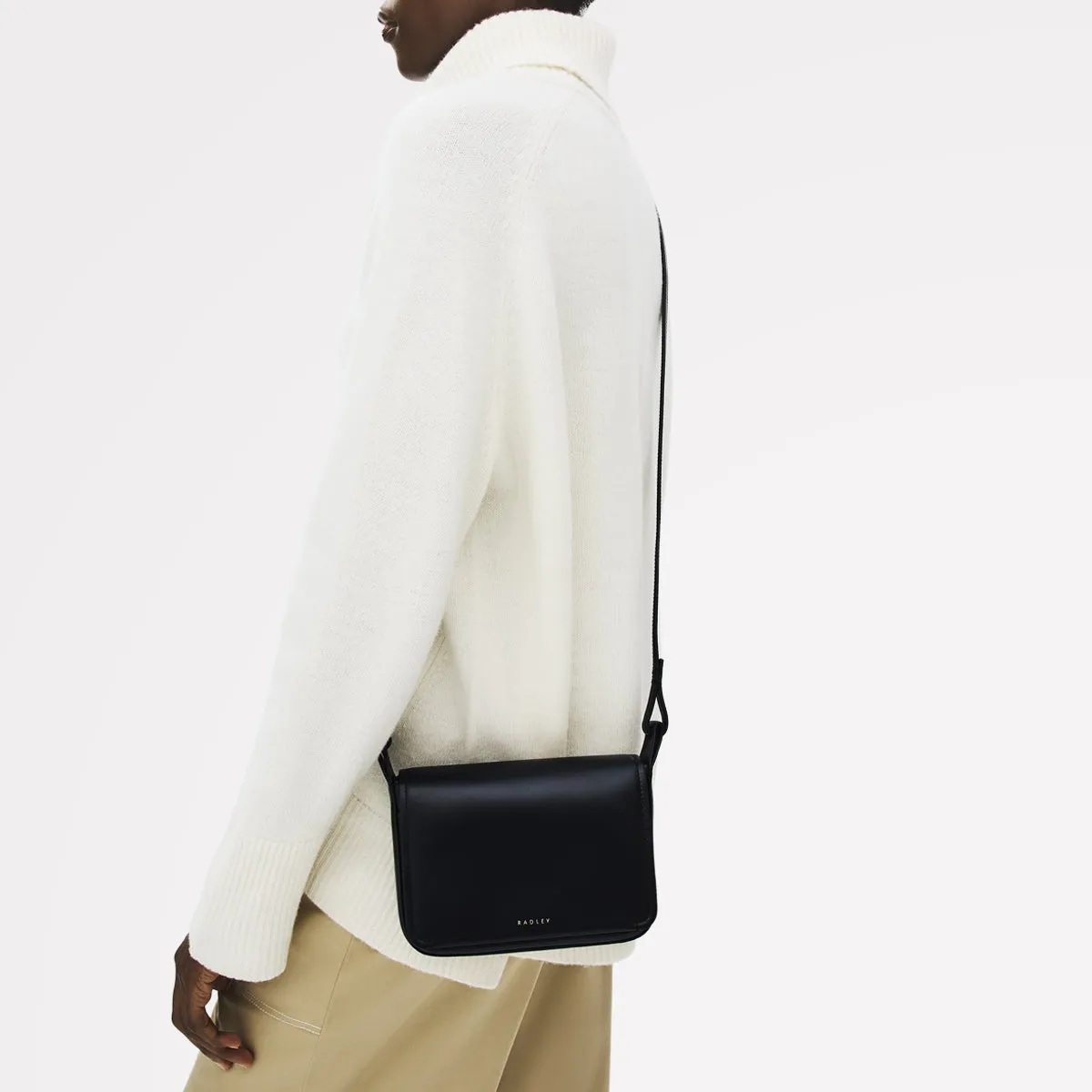 Westwell Lane Leather Small Flapover Cross Body Bag in Black - 112300 sold by Radley product image thumbnail 2