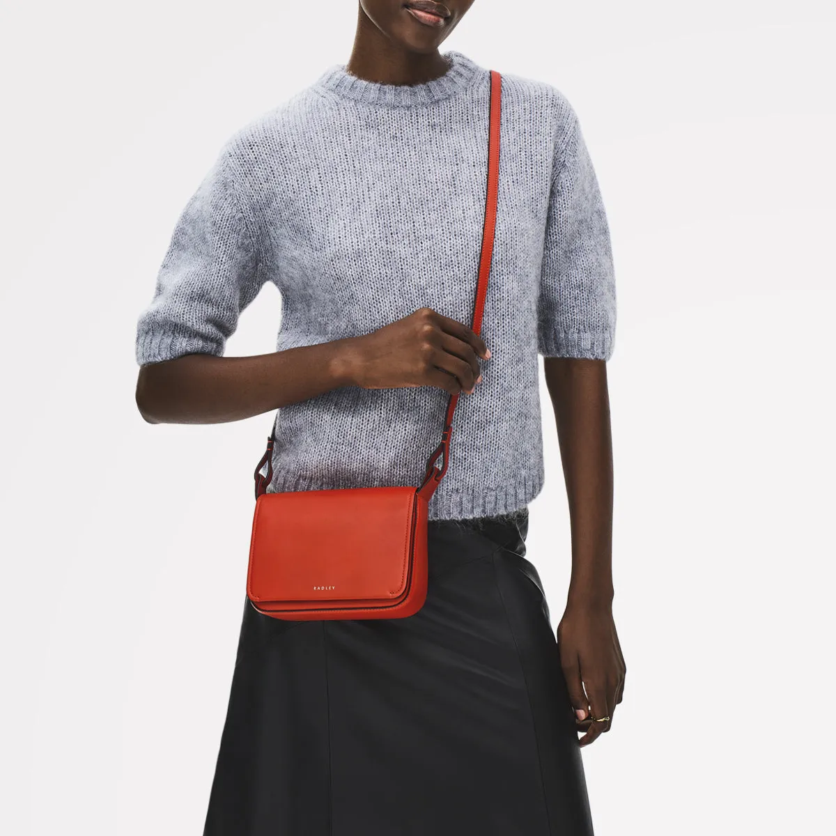 Westwell Lane Leather Small Flapover Cross Body Bag in Flame - 112299 sold by Radley product image thumbnail 2