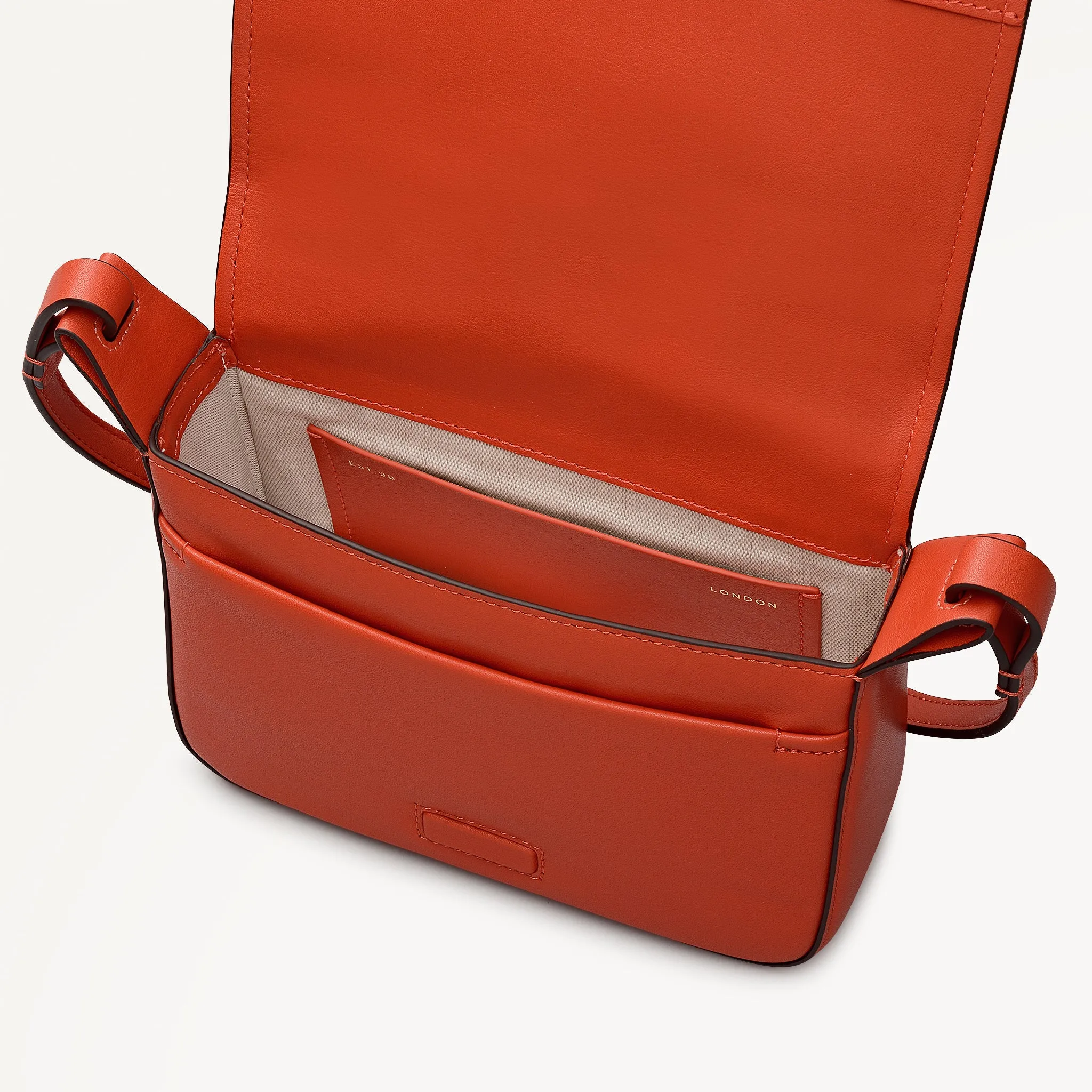 Westwell Lane Leather Small Flapover Cross Body Bag in Flame - 112299 sold by Radley product image thumbnail 4