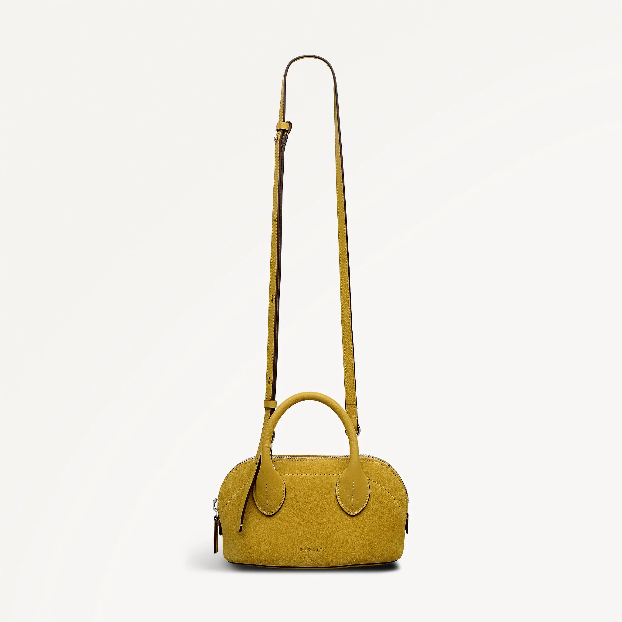 The Muriel Leather Micro Ziptop Grab Bag in Ochre - 112297 sold by Radley product image thumbnail 3