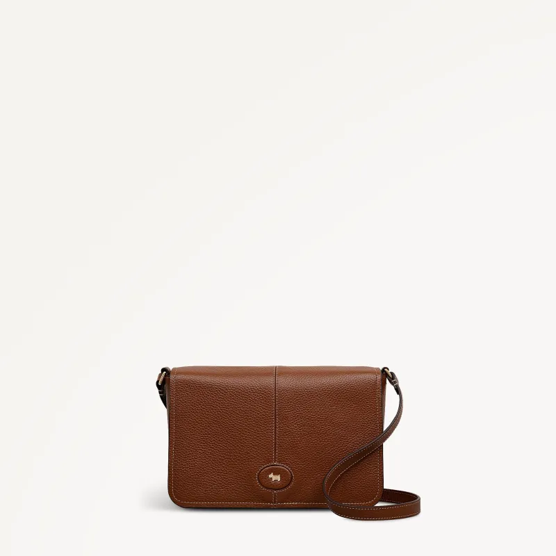 Maldon Mews Medium Flapover Cross Body Cognac - 112931 sold by Radley