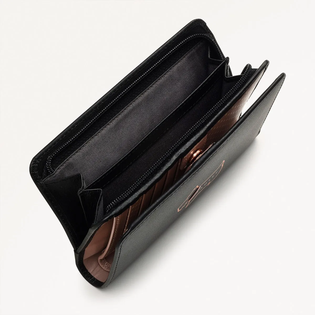 Heritage Dog Outline Leather Medium Bifold Wallet in Black - 10442 sold by Radley product image thumbnail 4