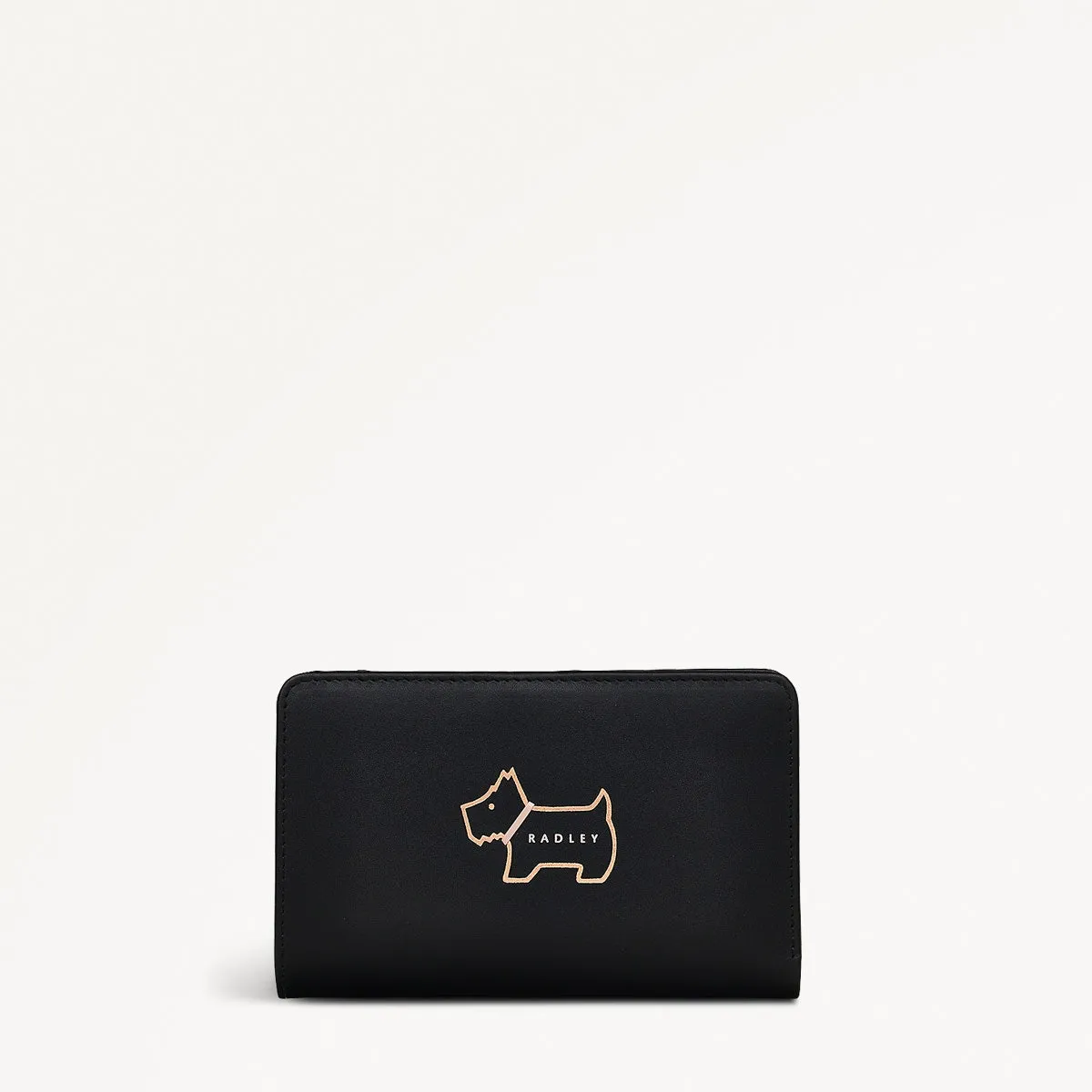 Heritage Dog Outline Leather Medium Bifold Wallet in Black - 10442 sold by Radley