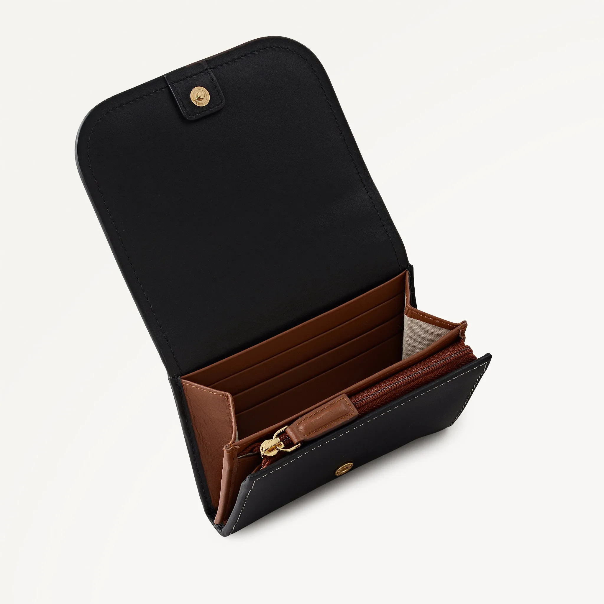 Maldon Mews - Colourblock Medium Flapover Purse Black - 112987 sold by Radley product image thumbnail 4