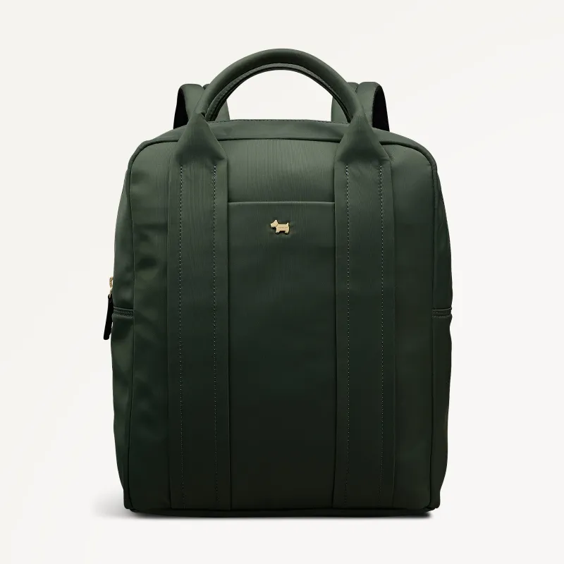 Grove Close Large Ziptop Backpack Khaki - 112960 sold by Radley